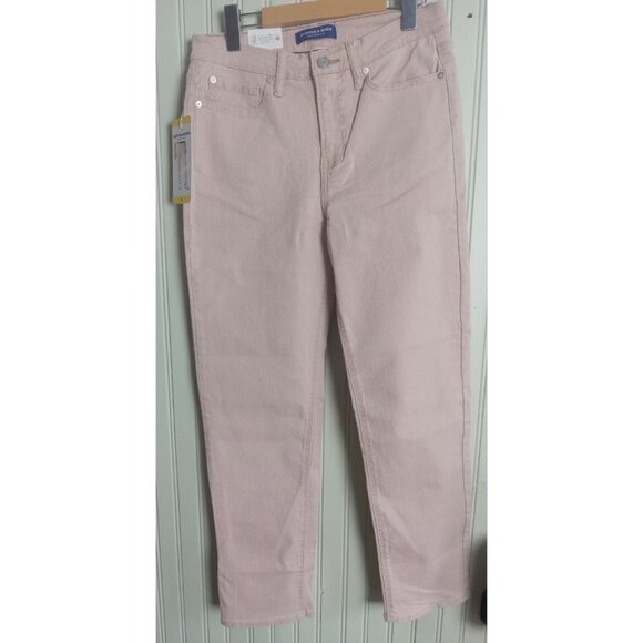 NWT Women’s Scotch & Soda Pink High Rise Slim Jeans Size 6 – Trendy Denim - Picture 3 of 11